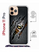 Чехол-накладка iPhone 11 Pro Kruche Magrope Print Тигриный глаз