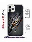 Чехол-накладка iPhone 11 Pro Kruche Magrope Print Тигриный глаз