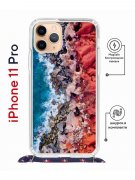 Чехол-накладка iPhone 11 Pro Kruche Magrope Print Морской берег