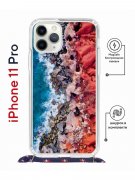Чехол-накладка iPhone 11 Pro Kruche Magrope Print Морской берег
