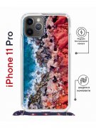 Чехол-накладка iPhone 11 Pro Kruche Magrope Print Морской берег