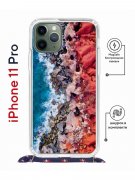 Чехол-накладка iPhone 11 Pro Kruche Magrope Print Морской берег