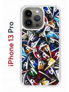 Чехол-накладка Apple iPhone 13 Pro (606543) Kruche PRINT Кроссовки Nike Air