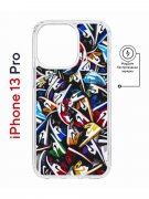 Чехол-накладка Apple iPhone 13 Pro (610631) Kruche PRINT Кроссовки Nike Air