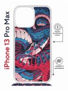 Чехол-накладка iPhone 13 Pro Max Kruche Magrope Print Японская змея