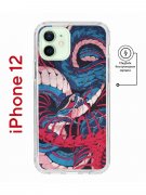 Чехол-накладка iPhone 12/12 Pro Kruche Magnet Print Японская змея