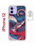 Чехол-накладка iPhone 12/12 Pro Kruche Magnet Print Японская змея