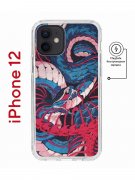 Чехол-накладка iPhone 12/12 Pro Kruche Magnet Print Японская змея