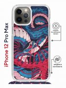 Чехол-накладка iPhone 12 Pro Max Kruche Magrope Print Японская змея