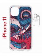 Чехол-накладка Apple iPhone 11 (598890) Kruche PRINT Японская змея