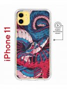 Чехол-накладка Apple iPhone 11 (598890) Kruche PRINT Японская змея