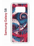 Чехол-накладка Samsung Galaxy S8 (583853) Kruche PRINT Японская змея