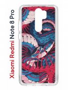 Чехол-накладка Xiaomi Redmi Note 8 Pro (585138) Kruche PRINT Японская змея