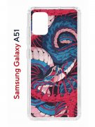 Чехол-накладка Samsung Galaxy A51 Kruche Print Японская змея
