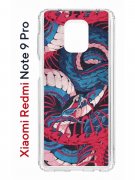 Чехол-накладка Xiaomi Redmi Note 9 Pro  (588932) Kruche PRINT Японская змея