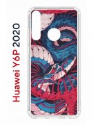 Чехол-накладка Huawei Y6p 2020 (588946) Kruche PRINT Японская змея