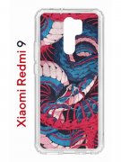 Чехол-накладка Xiaomi Redmi 9 Kruche Print Японская змея