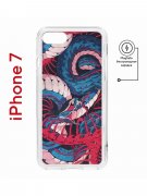 Чехол-накладка Apple iPhone 7 (598896) Kruche PRINT Японская змея