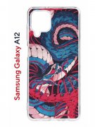 Чехол-накладка Samsung Galaxy A12 (608589) Kruche PRINT Японская змея