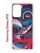 Чехол-накладка Samsung Galaxy A72 Kruche Print Японская змея