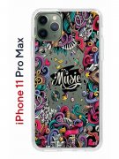 Чехол-накладка Apple iPhone 11 Pro Max (580662) Kruche PRINT Music