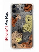 Чехол-накладка Apple iPhone 11 Pro Max (580662) Kruche PRINT Ягоды и Цветы
