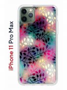 Чехол-накладка iPhone 11 Pro Max Kruche Print Цветные листья