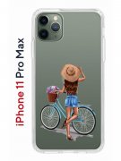 Чехол-накладка iPhone 11 Pro Max Kruche Print Велосипедная прогулка