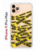 Чехол-накладка iPhone 11 Pro Max Kruche Print Warning
