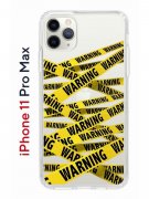 Чехол-накладка iPhone 11 Pro Max Kruche Print Warning