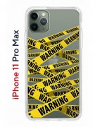 Чехол-накладка iPhone 11 Pro Max Kruche Print Warning