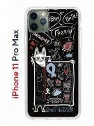 Чехол-накладка iPhone 11 Pro Max Kruche Print Кот Питер