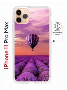 Чехол-накладка iPhone 11 Pro Max Kruche Magnet Print Лавандовый рай