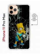 Чехол-накладка iPhone 11 Pro Max Kruche Magnet Print Барт Симпсон