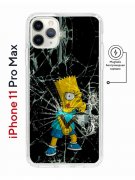 Чехол-накладка iPhone 11 Pro Max Kruche Magnet Print Барт Симпсон