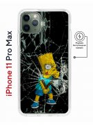 Чехол-накладка iPhone 11 Pro Max Kruche Magnet Print Барт Симпсон