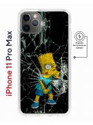 Чехол-накладка iPhone 11 Pro Max Kruche Magnet Print Барт Симпсон