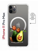 Чехол-накладка Apple iPhone 11 Pro Max (598895) Kruche PRINT Авокотики