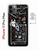 Чехол-накладка iPhone 11 Pro Max Kruche Magnet Print Кот Питер