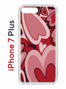 Чехол-накладка Apple iPhone 7 Plus (580664) Kruche PRINT Сердечки
