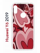Чехол-накладка Huawei Y6 2019 (580675) Kruche PRINT Сердечки