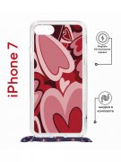 Чехол-накладка Apple iPhone 7 (598922) Kruche PRINT Сердечки