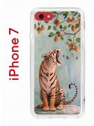Чехол-накладка iPhone 7/8/SE (2020)/SE (2022) Kruche Print Тигр под деревом