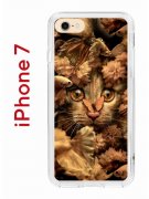 Чехол-накладка iPhone 7/8/SE (2020) Kruche Print Котик с рыбками
