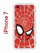 Чехол-накладка iPhone 7/8/SE (2020) Kruche Print Человек-Паук красный