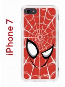 Чехол-накладка iPhone 7/8/SE (2020) Kruche Print Человек-Паук красный