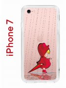 Чехол-накладка iPhone 7/8/SE (2020) Kruche Print Девочка с зонтом