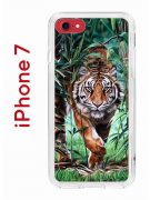 Чехол-накладка iPhone 7/8/SE (2020) Kruche Print Крадущийся тигр