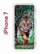 Чехол-накладка iPhone 7/8/SE (2020) Kruche Print Крадущийся тигр