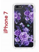 Чехол-накладка iPhone 7/8/SE (2020) Kruche Print Roses